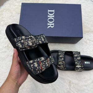 Christian Dior Aqua Slippers Blauw