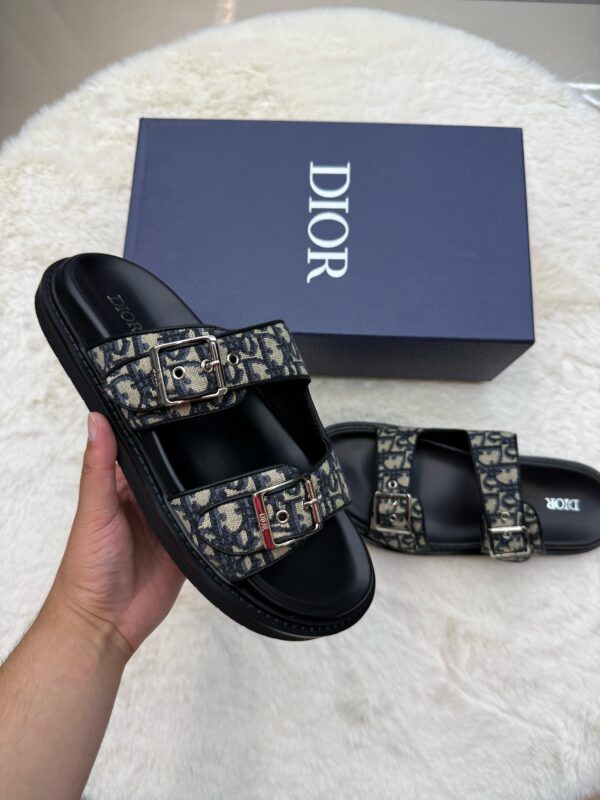 Christian Dior Aqua Slippers Blauw