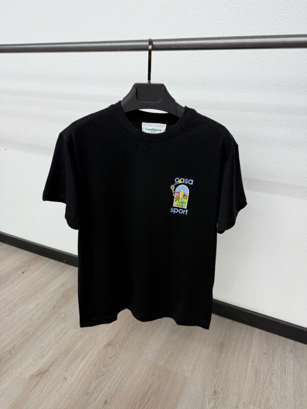 Casablanca Black T-Shirt Tennis