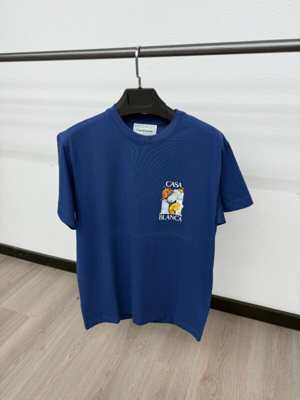Casablanca Broken T-Shirt Blue