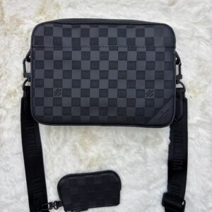Louis Vuitton Duo Messenger Bag Black on Black