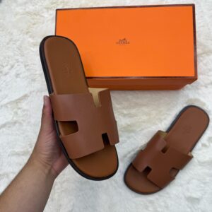Hermes Izmir Licht Bruin Slippers