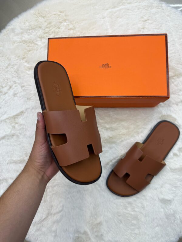 Hermes Izmir Licht Bruin Slippers