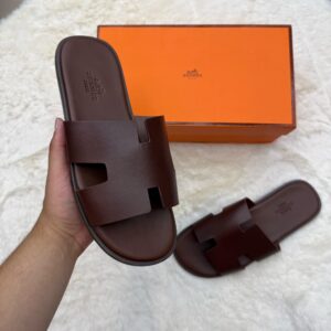 Hermes Izmir Donker Bruin Slippers