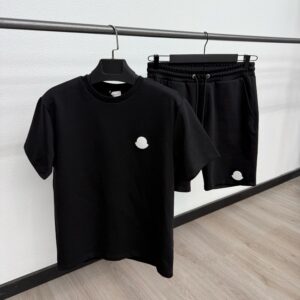 Moncler Zomerset Witte Logo Zwart