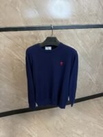 Ami Sweater Blue, Red Logo