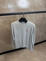 Ami Sweater Grey, Red Logo