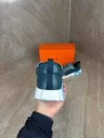 Hermes Bouncing Blue Grey Sneakers, Blue Logo - Afbeelding 4