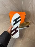 Hermes Bouncing Sneakers Brown, Purple Logo - Afbeelding 5