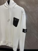 Christian Dior x Stone Island White Hoodie - Afbeelding 2