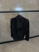 Christian Dior x Stone Island Black Hoodie - Afbeelding 3