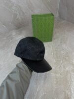Gucci GG Canvas Baseball Cap Black / Leather