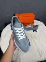 Hermes Bouncing Grey Leather / Suede - Afbeelding 4