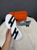 Hermes Bouncing Grey Leather / Suede - Afbeelding 5