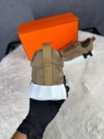 Hermes Bouncing Brown Suede Sneakers - Afbeelding 6