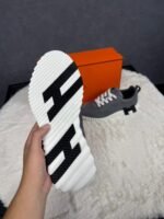 Hermes Bouncing Grey Suede Ribbels - Afbeelding 3