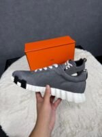 Hermes Bouncing Grey Suede Ribbels - Afbeelding 4