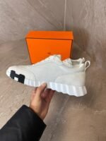 Hermes Bouncing Sneakers White, Black Logo - Afbeelding 3