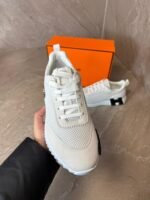 Hermes Bouncing Sneakers White, Black Logo - Afbeelding 4