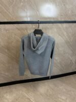 Loewe Hoodie Grijs, White Logo - Afbeelding 2