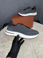 Loro Piana Weekend Walk Sneakers Grey Suede - Afbeelding 2