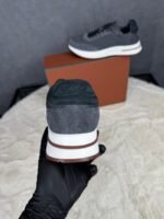 Loro Piana Weekend Walk Sneakers Grey Suede - Afbeelding 4