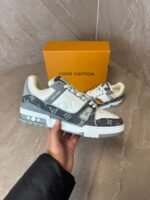 Louis Vuitton Trainers Grey White - Afbeelding 2