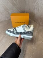 Louis Vuitton Trainers Grey White - Afbeelding 3