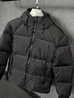 Louis Vuitton Monogram Accent Pillow Puffer Jacket Black High Quality - Afbeelding 2