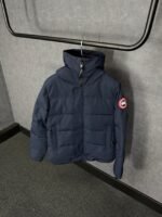 Canada Goose Mac Millan Blue, Red Logo High Quality