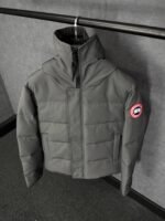 Canada Goose Mac Millan Grey, Red Logo High Quality - Afbeelding 3