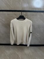 Moncler Gebreidde Sweater Beige, Black Logo