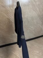 Moncler Gebreidde Sweater Blue, Black Logo - Afbeelding 2