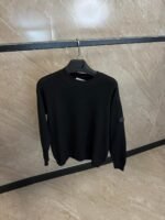 Moncler Gebreidde Sweater Black, Black Logo