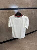 Moncler T-Shirt White, Rand Kraag - Afbeelding 2