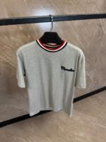 Moncler T-Shirt Grey, Rand Kraag