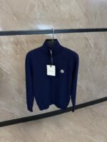 Moncler Sweaters Blue, Met Rits