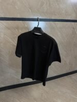 Moncler T-Shirt Black, Ronde Logo