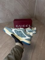 Gucci Re-Web Blue Sneakers - Afbeelding 4