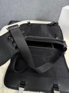 Prada Re-Nylon Bag Black Big Size High Quality - Afbeelding 6