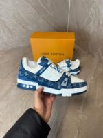 Louis Vuitton Trainers Blue White - Afbeelding 2