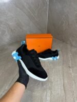 Hermes Bouncing Black, Blue Logo