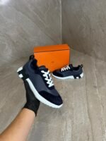 Hermes Bouncing Dark Blue, Black Logo