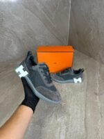 Hermes Bouncing Dark grey Suede