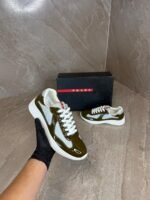 Prada Cups Green Sneakers