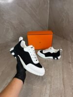 Hermes Bouncing Sneakers Black White