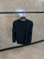 Stone Island Sweater Navy Blue, Arm Pocket Double Logo - Afbeelding 2