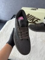 Nike Air Jordan 1 Low Travis Scott Brown Velvet - Afbeelding 3