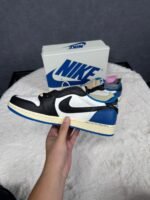 Nike Air Jordan 1 Low Travis Scott Sail/Military Blue - Afbeelding 5