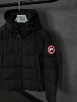 Canada Goose Wyndham Black, Rode Logo High Quality - Afbeelding 2